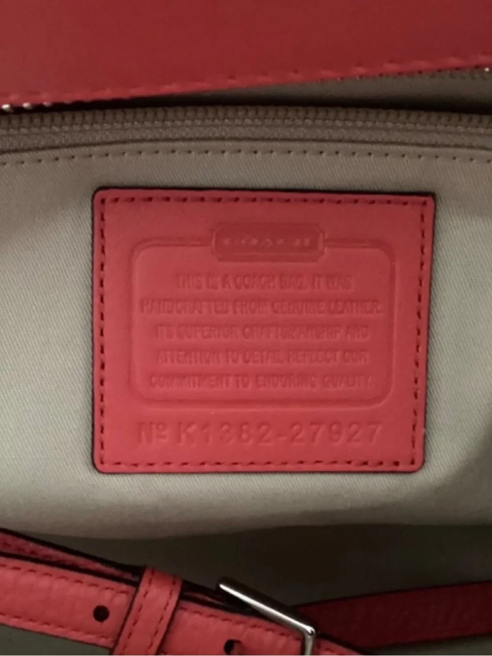 Coach Bleecker Riley Love Red Leather Carryall 27927 NWD Sophi Tea Rose Slides 8